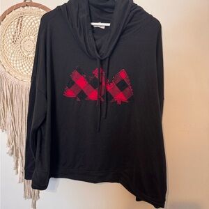 Maurices Charcoal Knit Sweater Christmas Trees Holiday